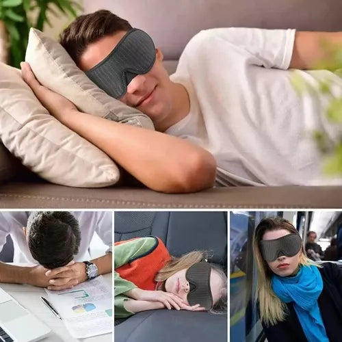 Tridimensionalidade do Sono - Máscara de Dormir 3D Melhor Bloqueio de Luz