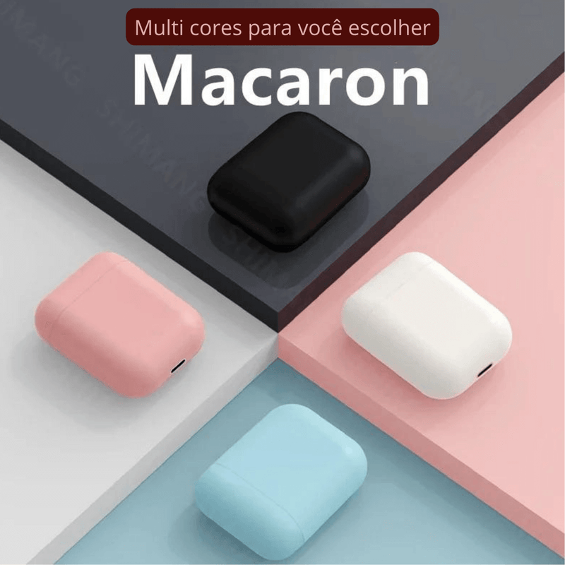 Fone de ouvido Macaron I12 tws sem fio bluetooth 5.0