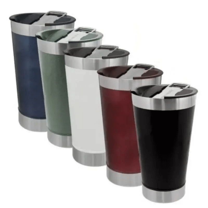 Copo Térmico 473ml com Abridor Inox Bebidas Quentes e Geladas