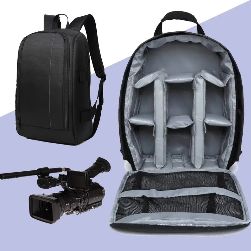 Bolsa multifuncional Impermeável Lukai para câmera Nikon Canon Lente digital
