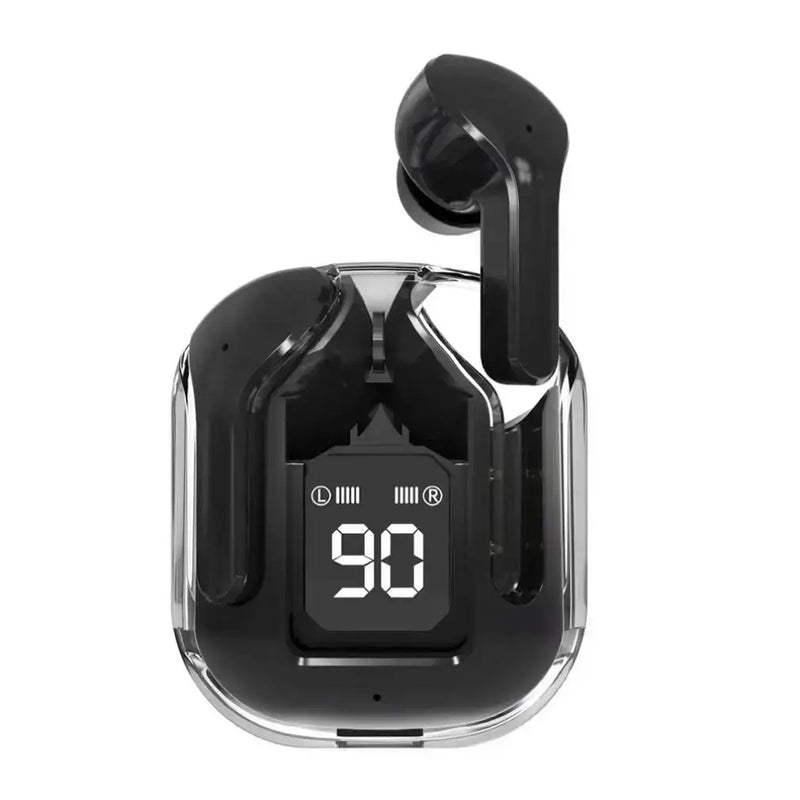 Fone de ouvido sem fio Power Bt30   Alta fidelidade cancelamento de ruído, display digital bluetooth