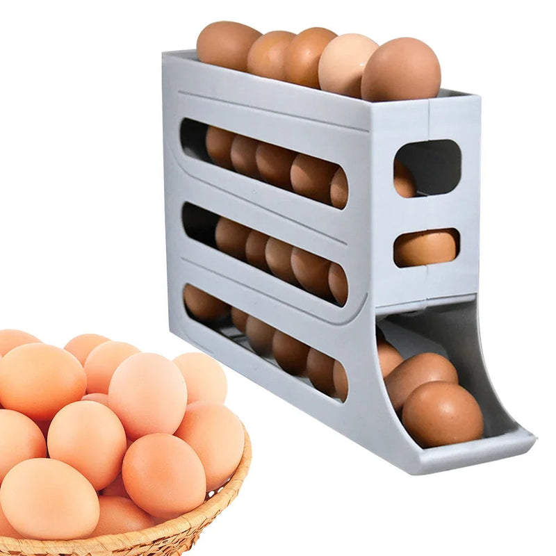 Dispenser Organizador de geladeira caixa de armazenamento para ovos