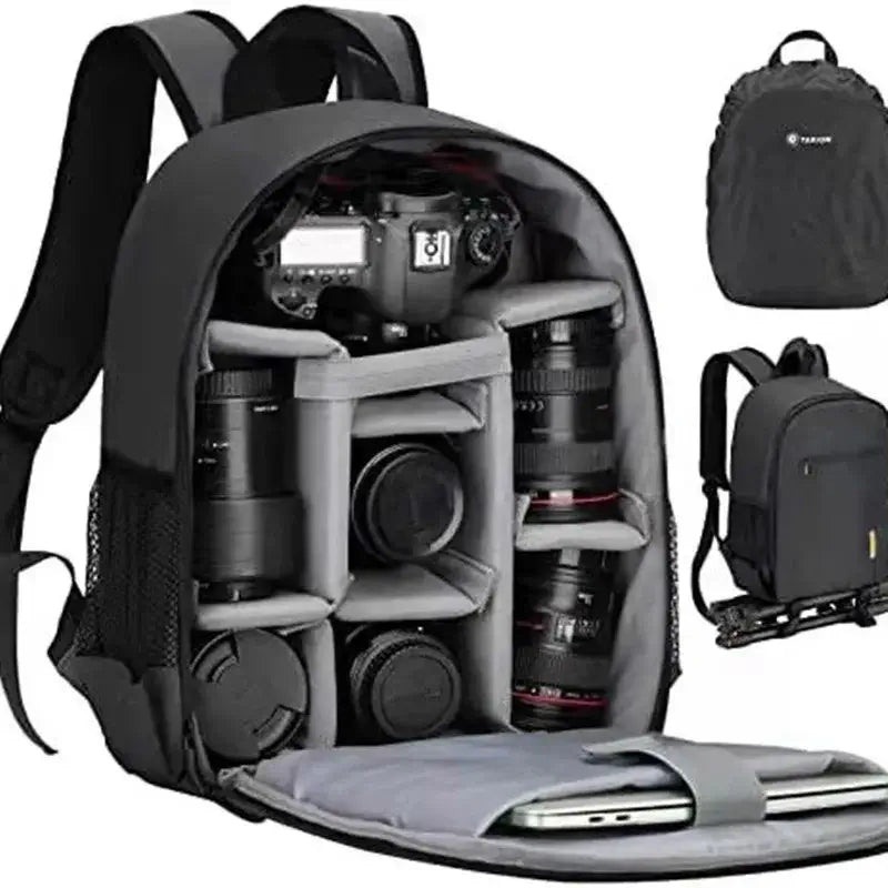 Bolsa multifuncional Impermeável Lukai para câmera Nikon Canon Lente digital
