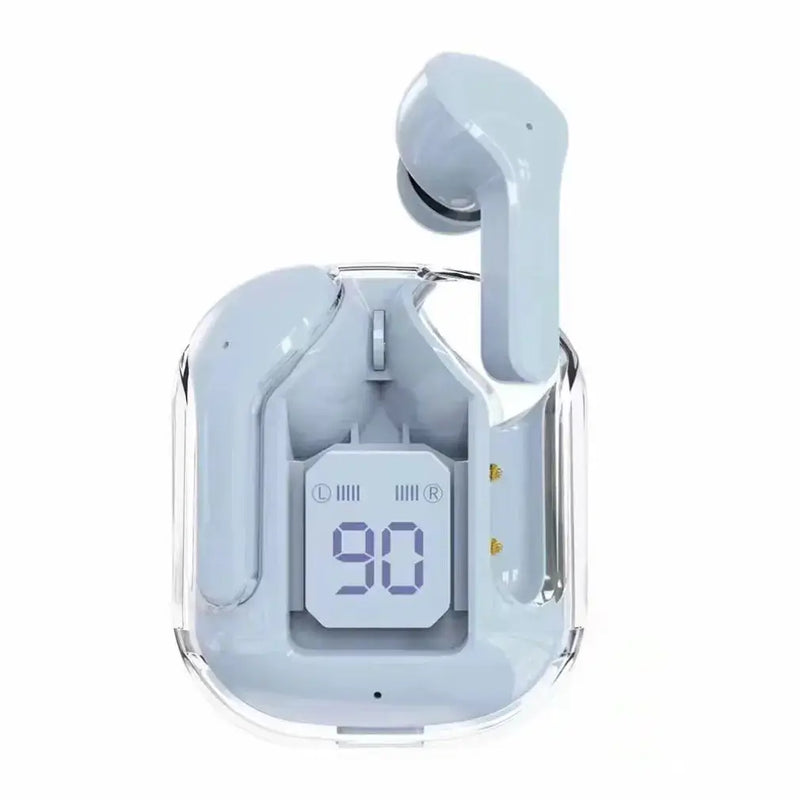 Fone de ouvido sem fio Power Bt30   Alta fidelidade cancelamento de ruído, display digital bluetooth