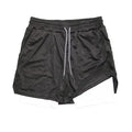 Shorts fitness Performance - Camada dupla com forro de malha cintura elástica com cordão
