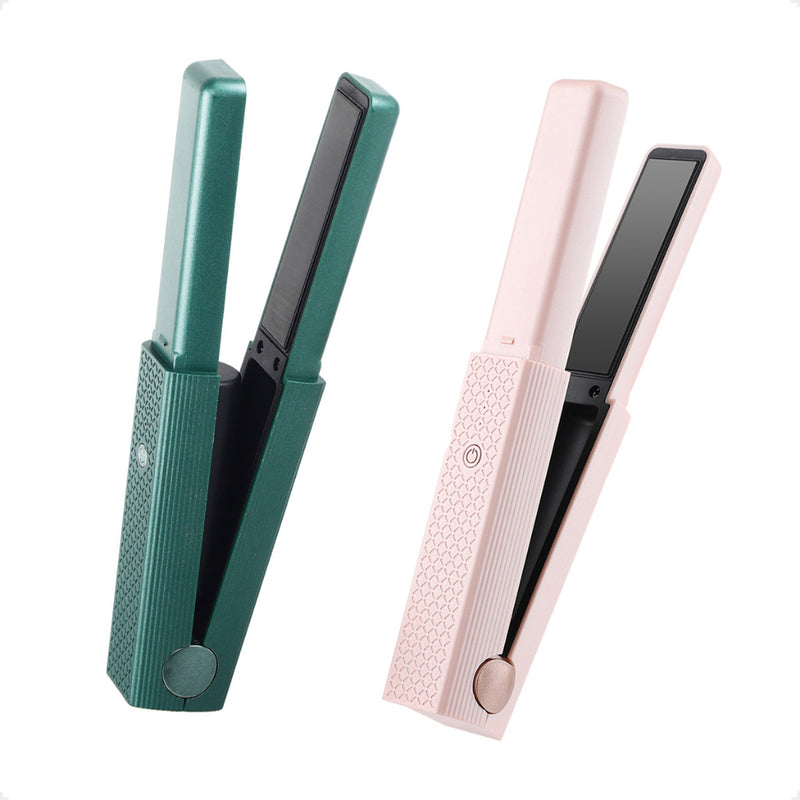 Mini Alisador de Bolsa -  Chapinha de cabelo e modelador de cachos portátil sem fio recarregável (cópia)
