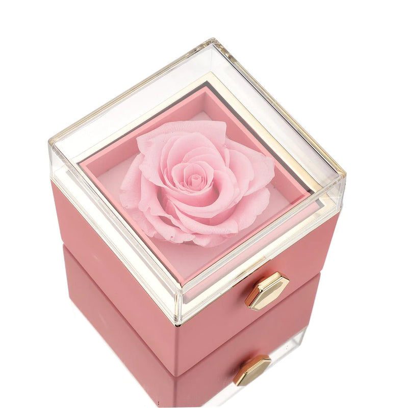 ROMANTIZE - COLAR PERSONALIZADO+CAIXA GIRATORIA COM ROSA