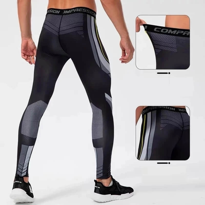 Calça Legging Flow: roupa esportiva de secagem rápida para academia, fitness, treino, corrida, calças esportivas de compressão