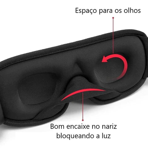 Tridimensionalidade do Sono - Máscara de Dormir 3D Melhor Bloqueio de Luz