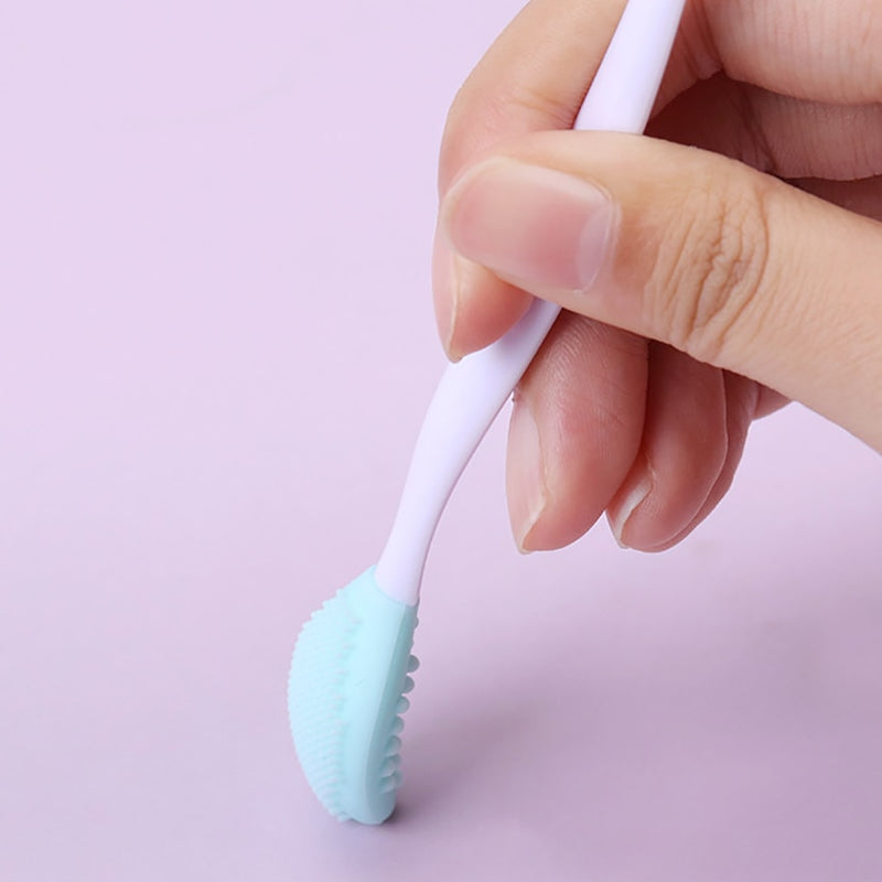 Escova de silicone esfoliante nariz e boca