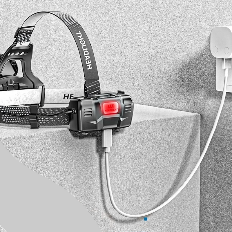 Zoom Super Potente  - Lanterna de Cabeça Recarregável USB