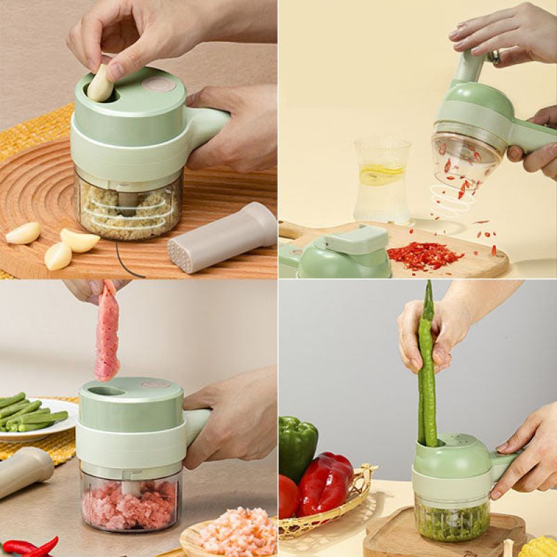 Triturador de Legumes Elétrico 4 em 1