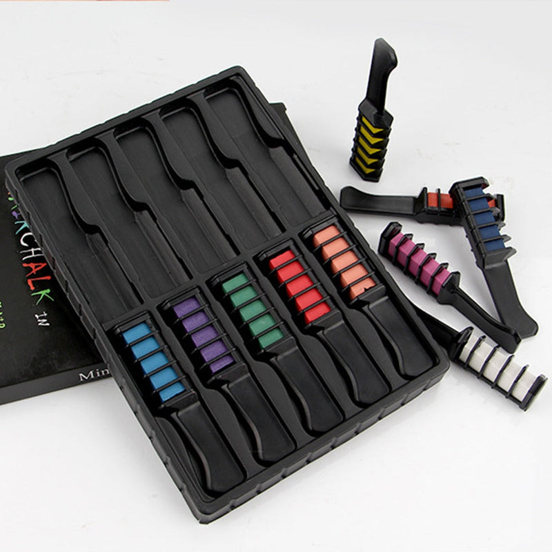 Kit Pentes De Giz várias cores - Transformadores De Mechas